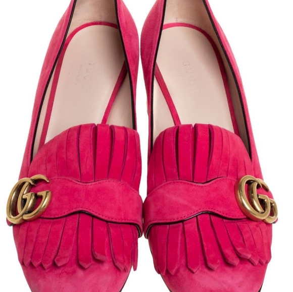 Gucci Marmont loafers hot pink size 39.5 - Picture 6 of 16